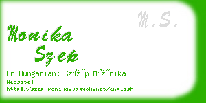 monika szep business card